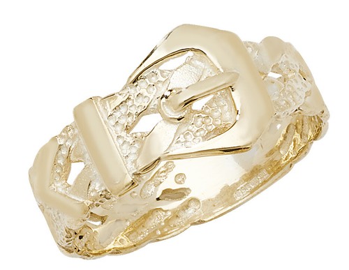 Buckle ring 9ct carat - ring,