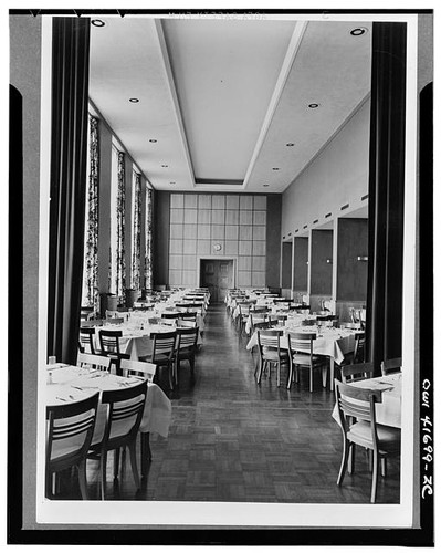 Photo 1940s modern dining hall - modern,