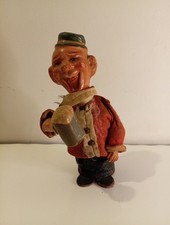 Vintage Old German Paper Mache Beer Stein Drinking Man Figure Rolly Toy Folk Art