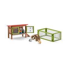 Schleich 42420 Rabbit Hutch FARM WORLD Rabbit play set toy Rabbits bunny pets