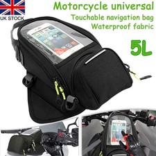 Motorcycle Waterproof Tank Bag Magnetic Backpack Riding Oil Fuel Tank Bag Black