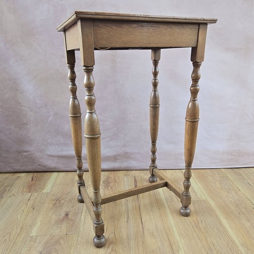 Vintage light oak hall lamp - vintage,
