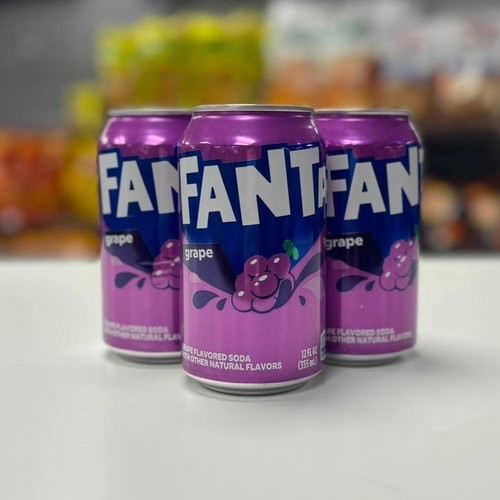 Fanta grape 355ml cans usa - grape,