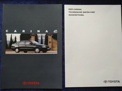 Toyota carina brochure - carina, 05.1992