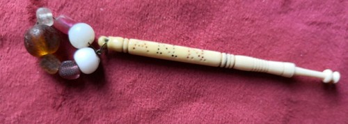 Decorated antique bone lace - antique,