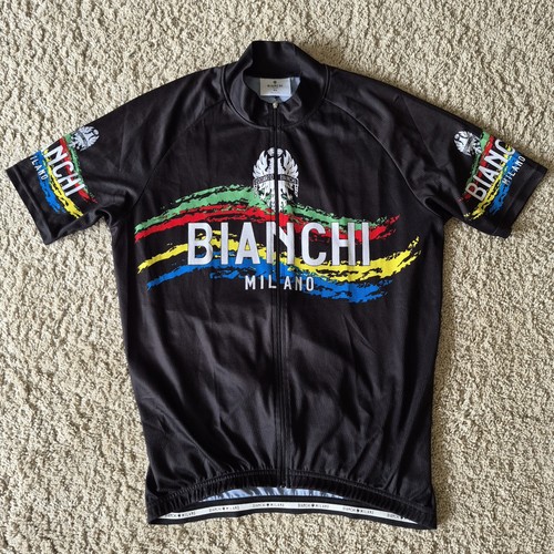 Bianchi cycling black jersey - black,