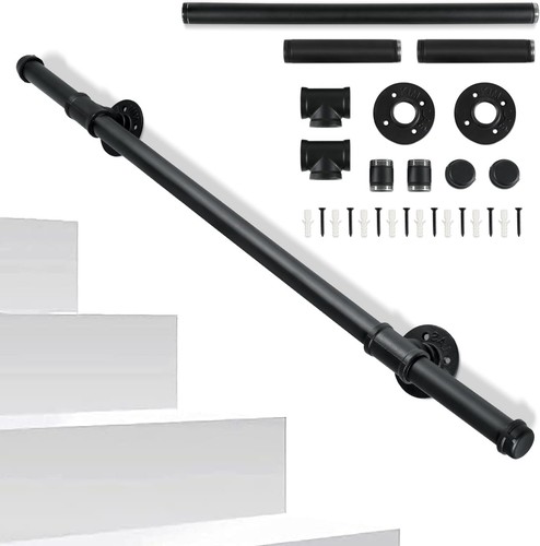 Metal stair handrail wall - stair,