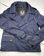 Belstaff men navy waxed - belstaff,