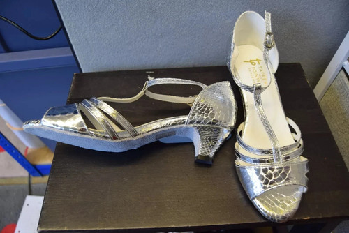 Silver mock croc - tappers, &