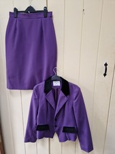 Vintage Zandra Rhodes designer suit. Very good condition. & Flattering. size 12.
