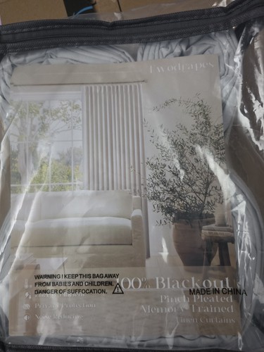 Twodrapes 100 blackout pinch - twodrapes,