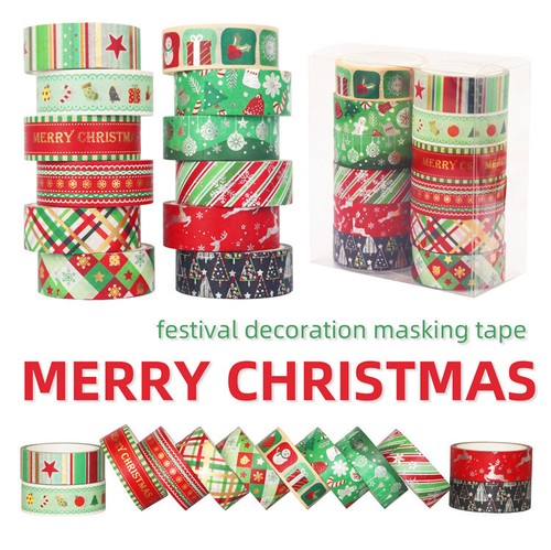 Rolls christmas washi tape - 12,