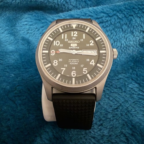 Seiko sports men black - 5, men's