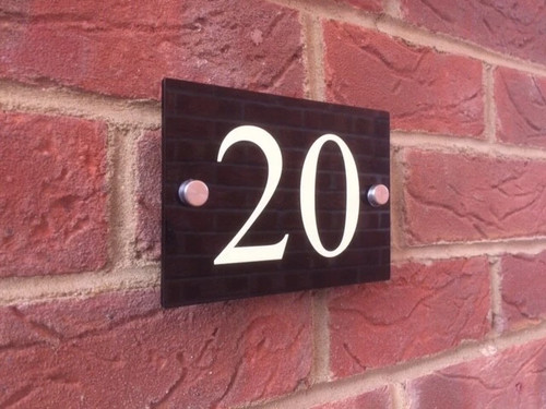 Luminous modern house sign - luminous,