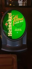 A Heinekin Pub Bar Top Font Light Up Advertising Sign