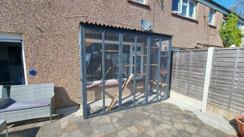 Sided catio cat run 9ft - cat,