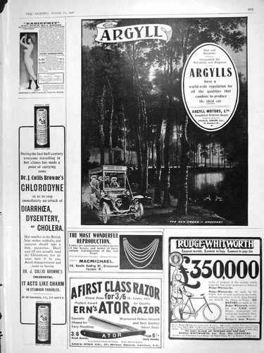 Old antique print 1906 - old,