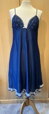 Vintage 1960’s Navy Nylon Underneath Full Slip Petticoat Size S