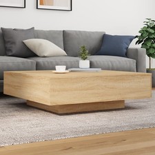 Coffee Table Sonoma Oak Engineered Wood 39.4x39.4x12.2 in