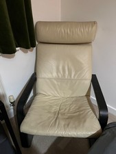IKEA poang chair. Cream, used