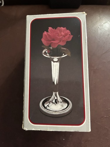 Silver plated small bud vase - vase, h