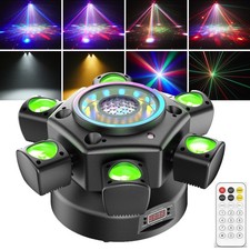 4X 150W 6 Arms Stage Light LED Moving Head Beam Light Laser DJ Disco Party Club