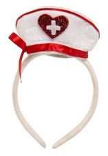 TIARA NURSE HAT WITH RIBBON