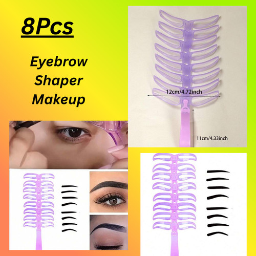 8pcs eyebrow shaper makeup - shaper,