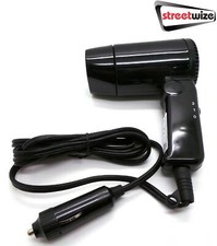 Streetwize 12V In-Car Hair Dryer, Folding Handle Compact SWHD Camping Festivals