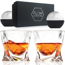 Twist Whiskey Glasses Set Of 2