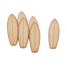 Surfboard MDF Craft Shapes Decor DIY Wooden Ornaments Blanks