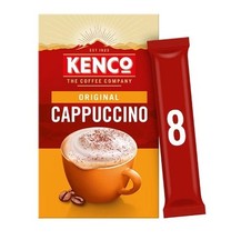 Kenco Original Cappuccino Instant Coffee 8 X 14.8g  Free & Fast Postage