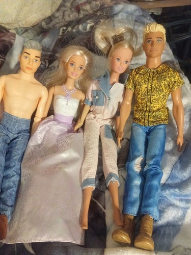 Kens and bride barbie - x,