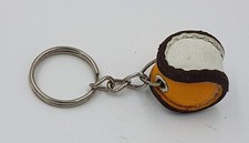 HURLING KEY CHAIN. SLIOTAR - TINY HURLING BALL KEY CHAIN - HAND SEWN
