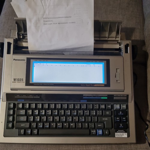 Panasonic word processor w1025 - panasonic,