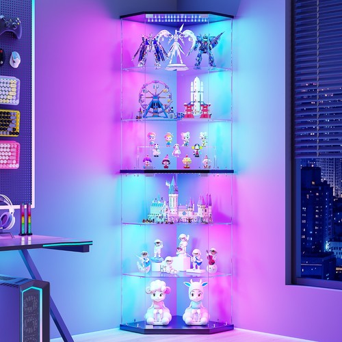 Tier corner display cabinet - 6-tier,