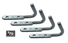 4 x Heavy Duty Large Rope Hooks Zinc Plated Steel Trailers Trucks Tippers