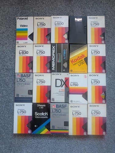 Lot betamax video tapes - of,
