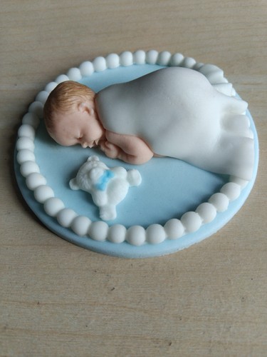 Hand made sleeping baby - hand, cake