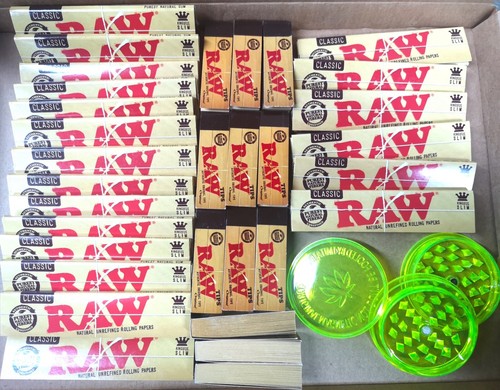 King size raw rolling papers - size,