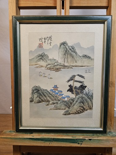 Hand painted oriental silk - painted,