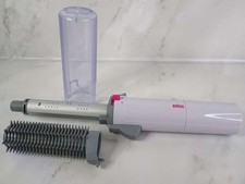Braun 4560 Hair Curling Tong Brush Gas Cordless Travel Styler - White