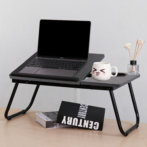 Folding laptop desk with cup - desk,
