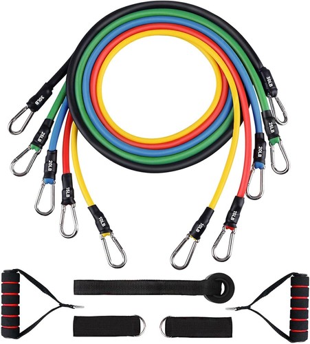 11pc resistance bands with - 11pc,