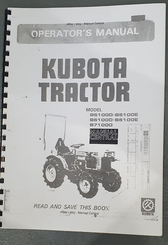 Kubota b5100d b5100e b6100d - kubota,