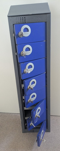 Small elite metal lockers - metal, 8