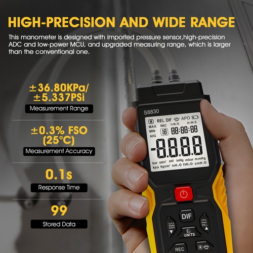 Digital manometer air pressure - digital,