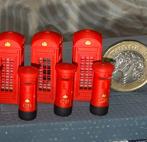 Gauge post box and phone - tt,