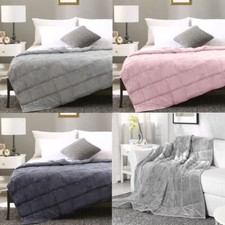 LUXURIOUS PLUSH VELVET WEIGHTED BLANKET Ultra Soft Sensory Anxiety AUTISM Throw