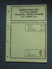 British Army Onan 3.5kva